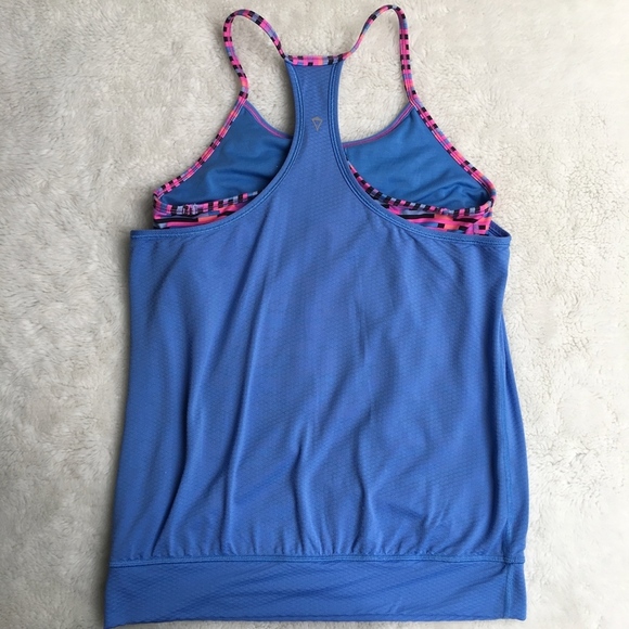 Ivivva by Lululemon Blue Pink Tank Top Size 14 - Picture 4 of 7